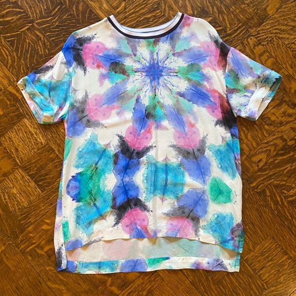 NWOT Desigual Abstract Oversized Asymmetrical Tee - Size M - Picture 3 of 13